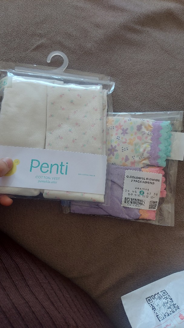 Kız Çocuk Yumuşak Çiçekli Pamuklu 2li Atlet