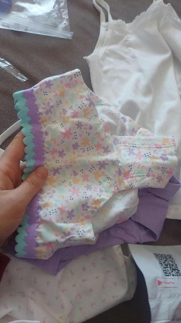 Kız Çocuk Yumuşak Çiçekli Pamuklu 2li Atlet