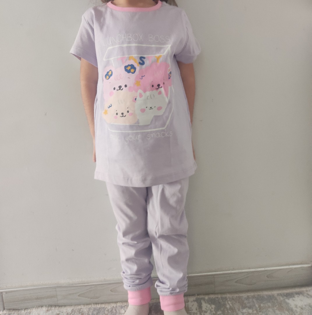 Kız Çocuk Tasty Pamuklu Çok Renkli 2li Pijama Takımı