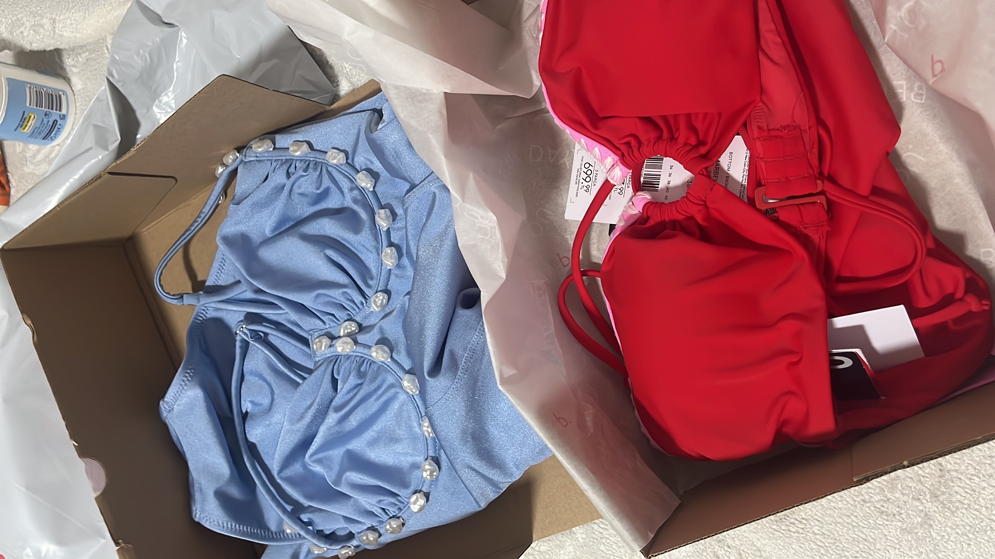 Kırmızı Marbella Super Düşük Bel Bikini Altı