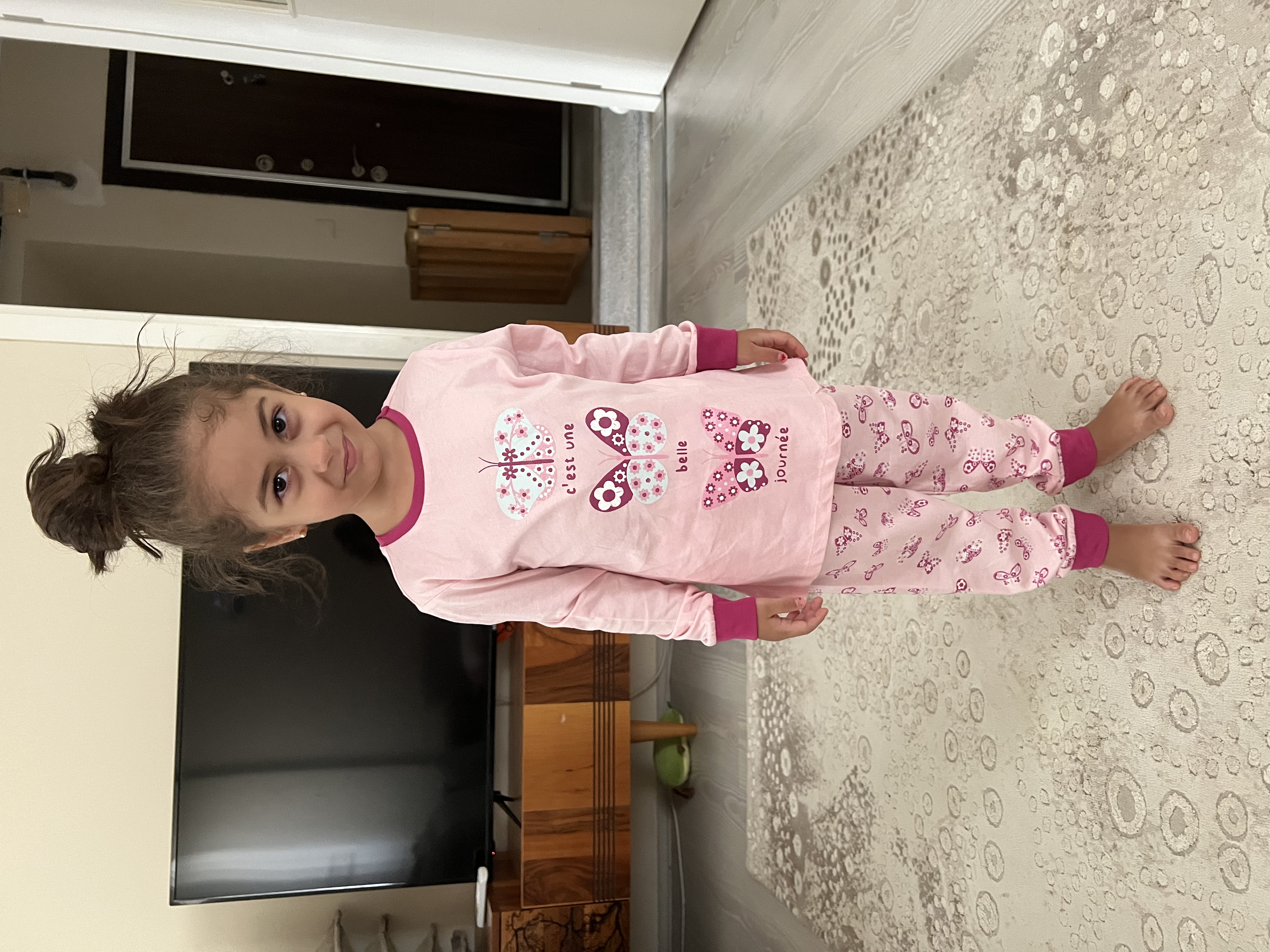 Girls Le Monde 2li Multi Colour PJ Set